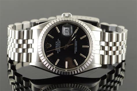 rolex 16000 black dial|Rolex date just black.